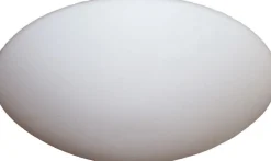 LED Deckenleuchte mit Glasschirm Mattweiß