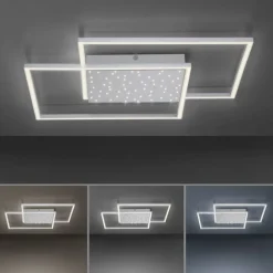 LED Deckenleuchte mit Nachthimmel in Stahl 49 W dimmbar