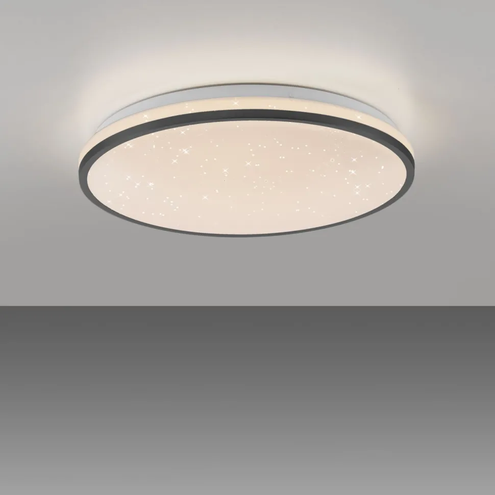 LED Deckenleuchte Nachthimmel Schwarz 3000 K dimmbar