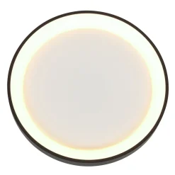 LED Deckenleuchte Schwarz Weiß Ø38 cm 30 W gemütlich