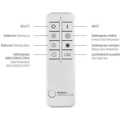 LED Deckenleuchte Schwarz 2700-5000 K 6295 lm dimmbar