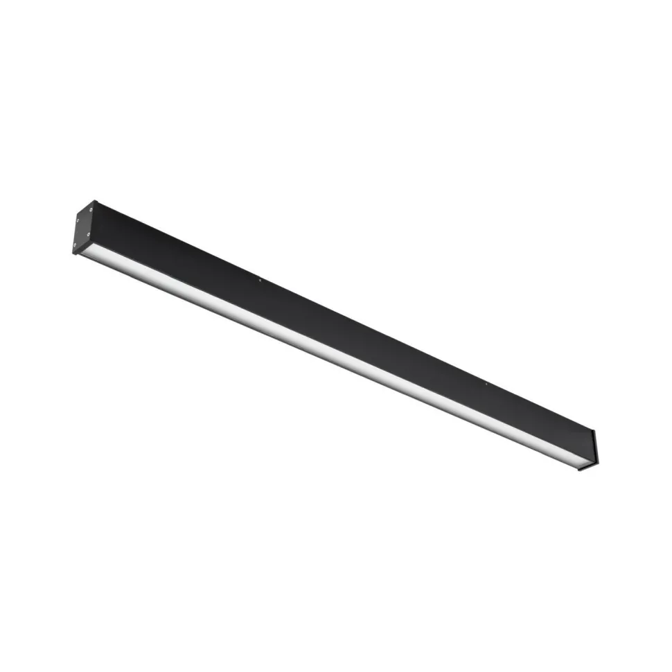 LED Deckenleuchte Schwarz Aluminium 3000 lm L:150 cm