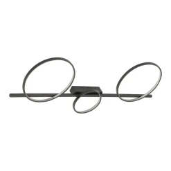 LED Deckenleuchte Schwarz 100 cm lang 4000 K 1200 lm