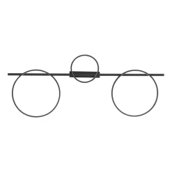 LED Deckenleuchte Schwarz 100 cm lang 4000 K 1200 lm