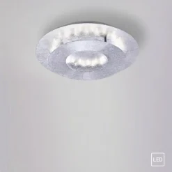 LED Deckenleuchte schwenkbar Ø34 cm 6 W in Blattsilber