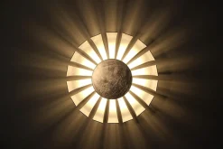 LED Deckenleuchte Silber 1100lm rund 26cm FLARE