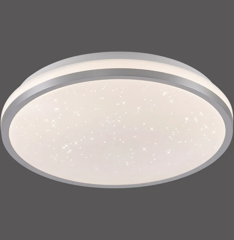 LED Deckenleuchte Sternenhimmel Silber 1380 lm dimmbar