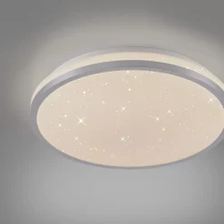 LED Deckenleuchte Sternenhimmel Silber 1380 lm dimmbar