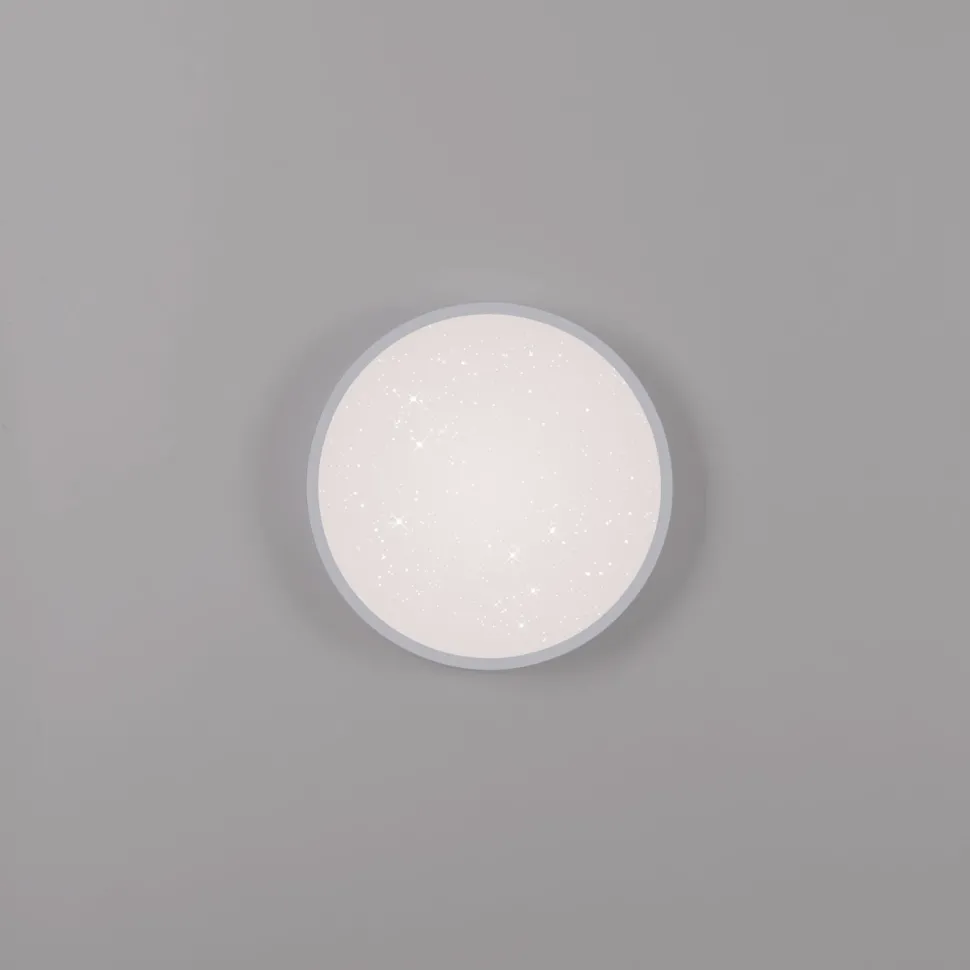 LED Deckenleuchte Sternenhimmel Silber 1380 lm dimmbar