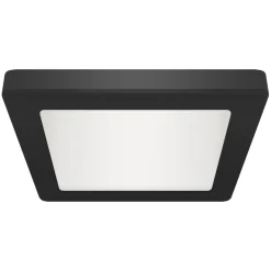 LED Deckenleuchte Unterputz Aufputz B: 29,2 cm Schwarz Weiß