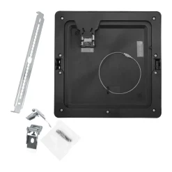 LED Deckenleuchte Unterputz Aufputz B: 29,2 cm Schwarz Weiß