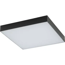 LED Deckenleuchte warmweiß 3000 K 4300 lm B: 30 cm Schwarz