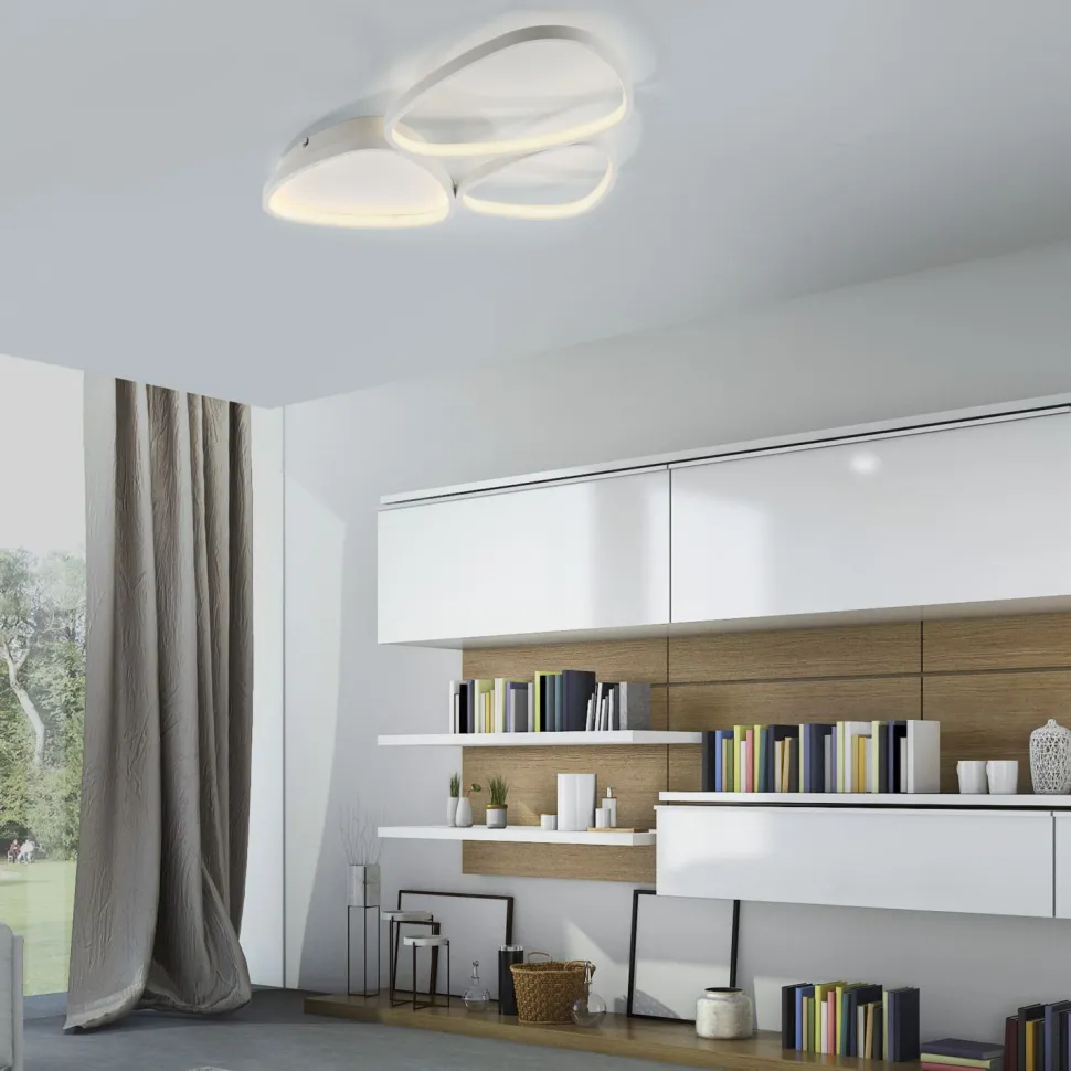 LED Deckenleuchte Weiß Metall 3000 K 3800 lm L:69,5 cm