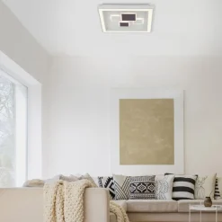 LED Deckenleuchte Weiß Schwarz Serienschalter B:48 cm