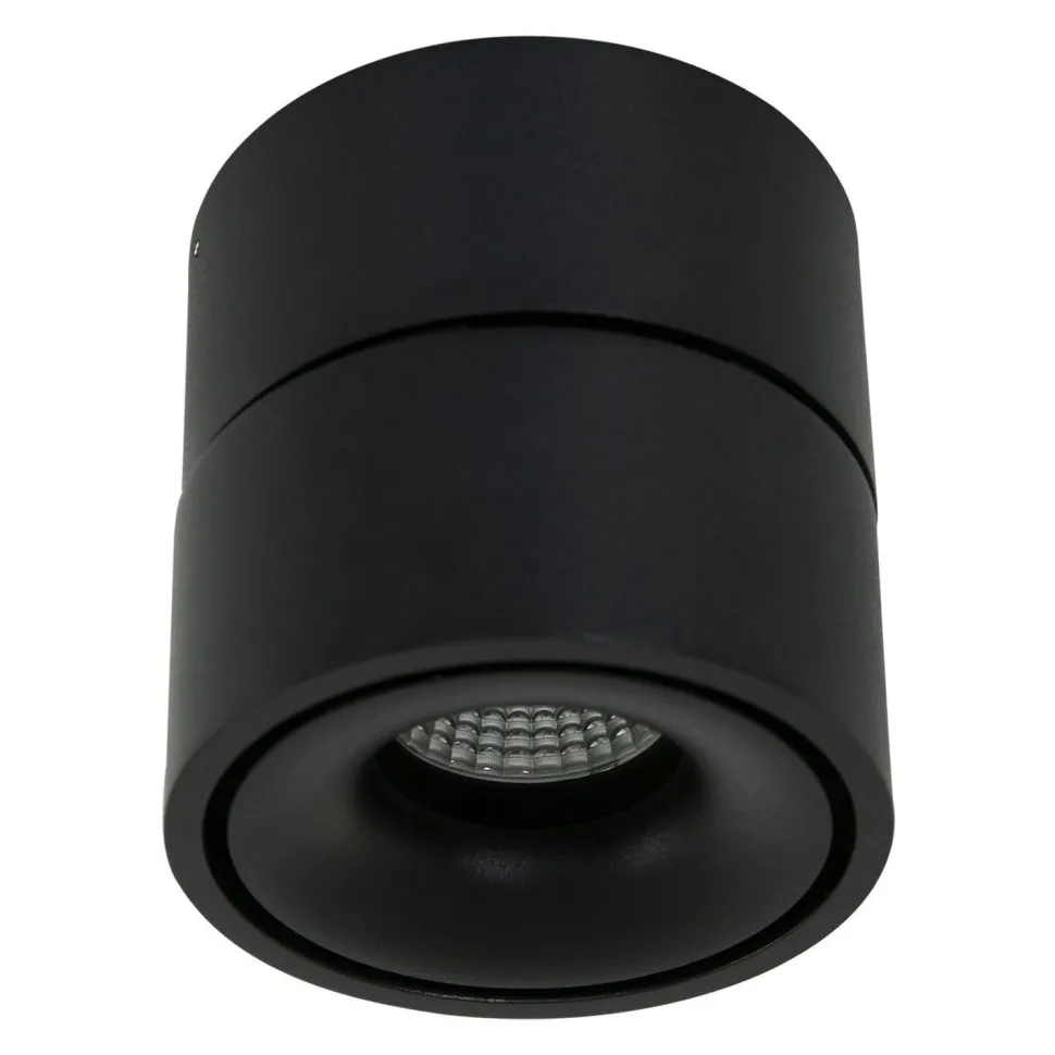 LED Deckenspot Metall Schwarz Ø78 cm rund 8 W 2700 K