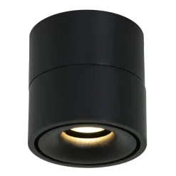 LED Deckenspot Metall Schwarz Ø78 cm rund 8 W 2700 K