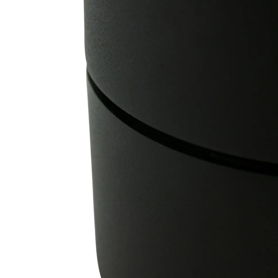 LED Deckenspot Metall Schwarz Ø78 cm rund 8 W 2700 K