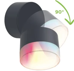 LED Deckenstrahler Aluminium dimmbar IP44 verstellbar