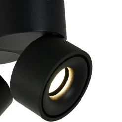 LED Deckenstrahler Metall Schwarz L:16,1 cm 2-flammig