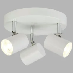 LED Deckenstrahler Weiß 3000 K 3-flammig Ø 26 cm rund