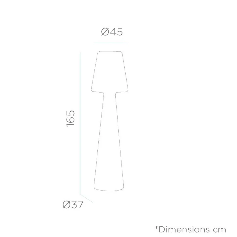 LED Dekoleuchte außen 165 cm Stecker Kabel 2700 K IP65