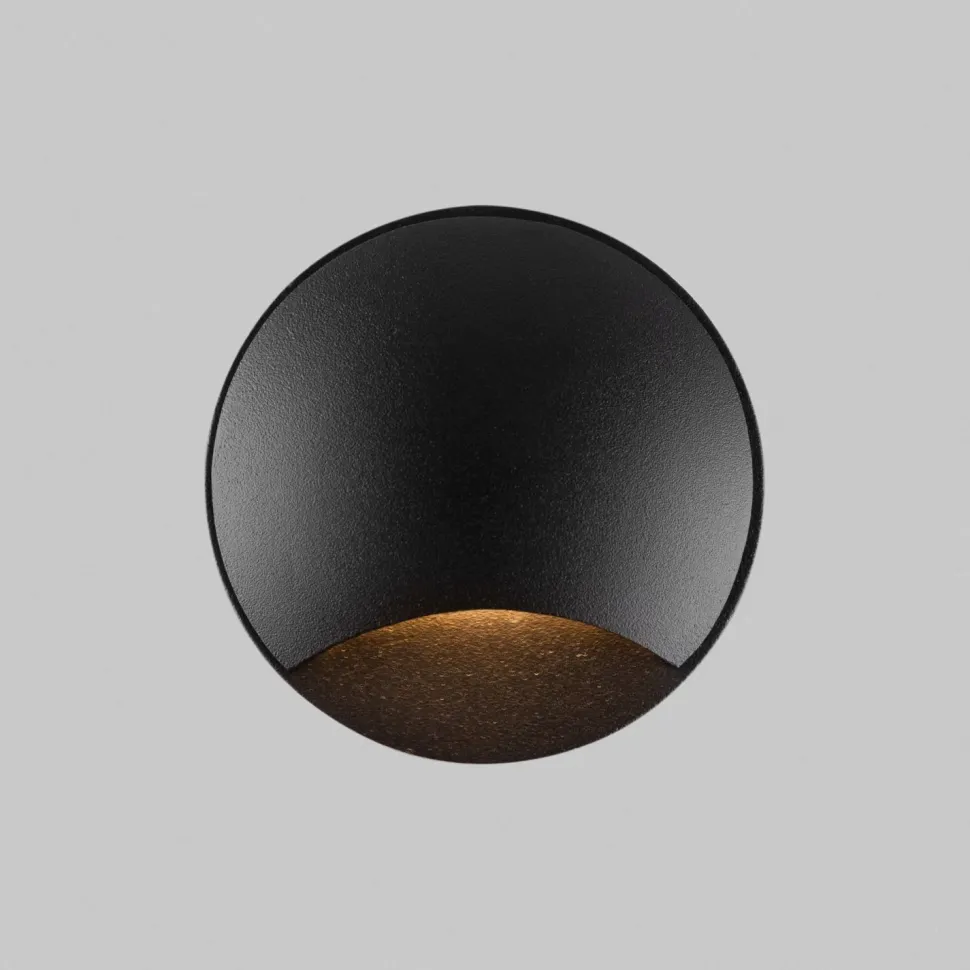 LED Einbauleuchte Wand Aluminium Ø 6,2 cm IP65 Schwarz