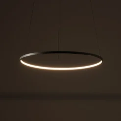 LED Hängelampe Aluminium Ring Seidenolive Ø60 cm 660 lm
