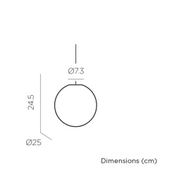 LED Hängelampe außen kabellos Dimmer Farbwechsel Ø 25 cm IP54