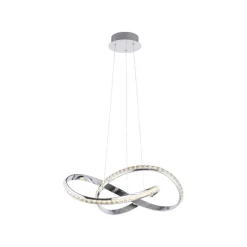 LED Hängelampe in Chrom dimmbar 30 W L:57 cm elegant