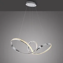 LED Hängelampe in Chrom dimmbar 39 W L:94 cm elegant