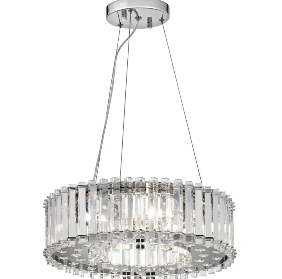 LED Hängelampe Kristall Glas IP44 verstellbar DRAGULJ