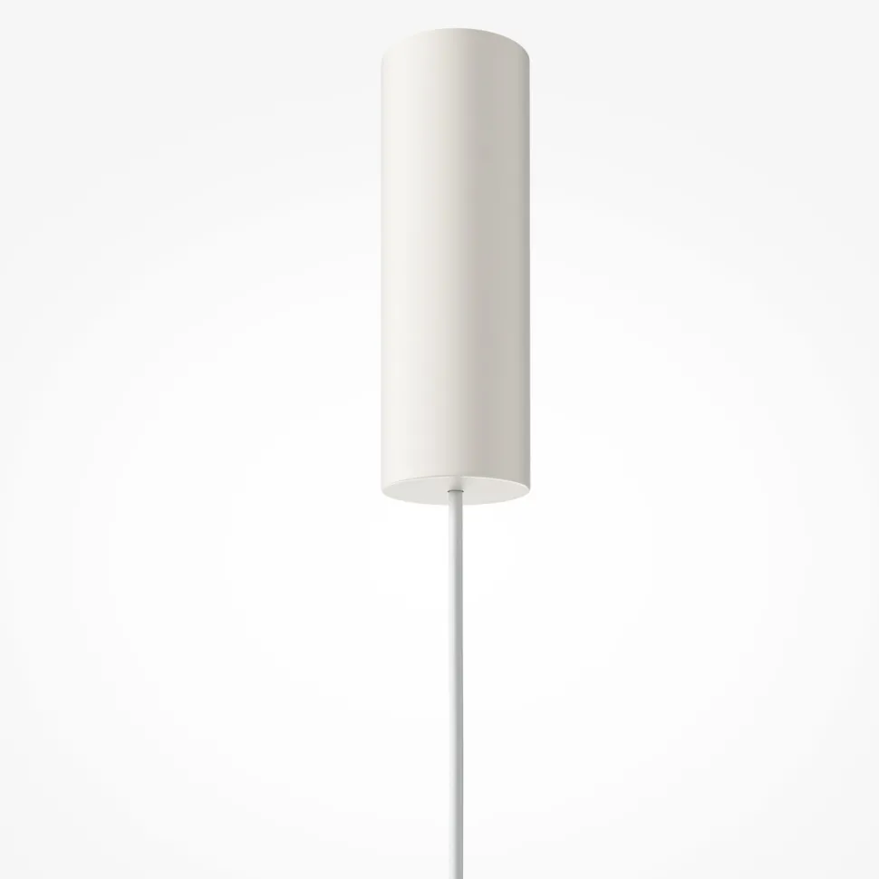 LED Hängelampe Metall Glas D: 22 cm H: max. 350 cm Weiß