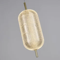 LED Hängelampe Metall in Messing 20 W 1845 lm Ø15 cm