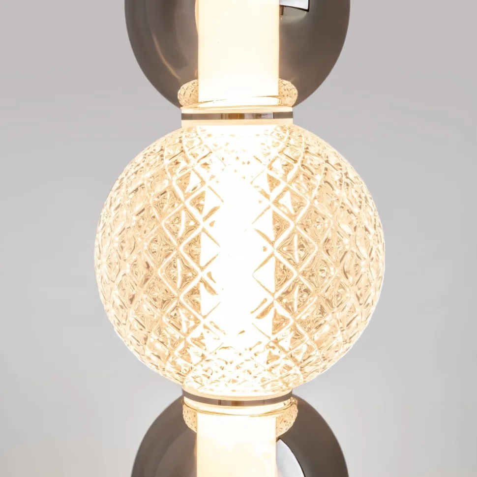 LED Hängelampe Metall Rauchglas 38 cm breit 4000 lm INA