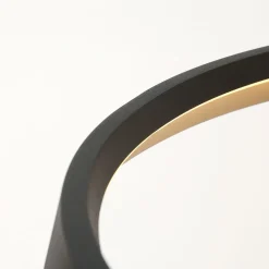 LED Hängelampe rund Schwarz B:60 cm 50 W 2700 K elegant