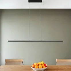 LED Hängelampe Schwarz 4000 K 120 cm lang höhenverstellbar