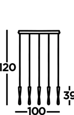 LED Hängelampe Schwarz B: 100 cm 3000 K 1052 lm dimmbar
