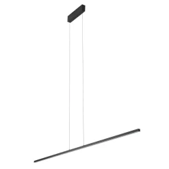 LED Hängelampe Schwarz Metall 4000 K 1700 lm B: 180 cm