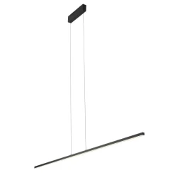 LED Hängelampe Schwarz Metall 4000 K 1700 lm B: 180 cm