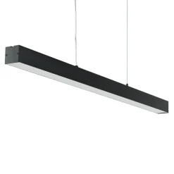 LED Hängelampe Schwarz Metall dimmbar L: 100 cm Modern