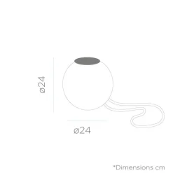 LED Hängeleuchte außen Akku Dimmer Farbwechsel IP65 Ø 24 cm