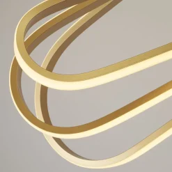 LED Hängeleuchte in Gold 3000/4500/6500 K B: 80 cm