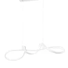 LED Hängeleuchte Weiß dimmbar 81 cm lang 37 W 4500 lm