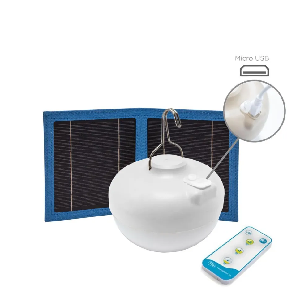 LED Leuchtmittel Akku Haken Magnet 2700 K dimmbar USB Solar CHERRY