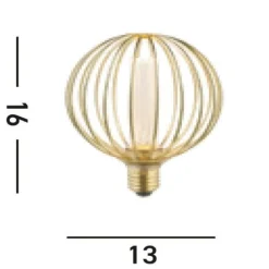 LED Leuchtmittel dimmbar E27 1800 K warmweiß 120 lm Ø 12,5 cm - LM176
