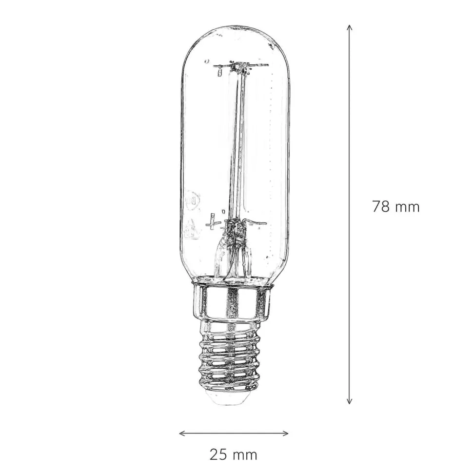 LED Leuchtmittel E14 Filament Edison Lampe 2700 K warmweiß - LM108