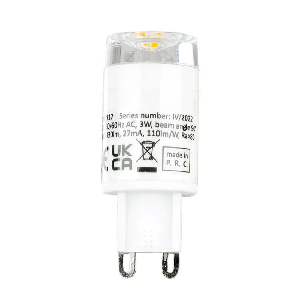 LED Leuchtmittel G9 3000 K 3W H: 52 mm - LM139