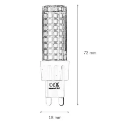 LED Leuchtmittel G9 7 Watt 3000 K 750 lm - LM112