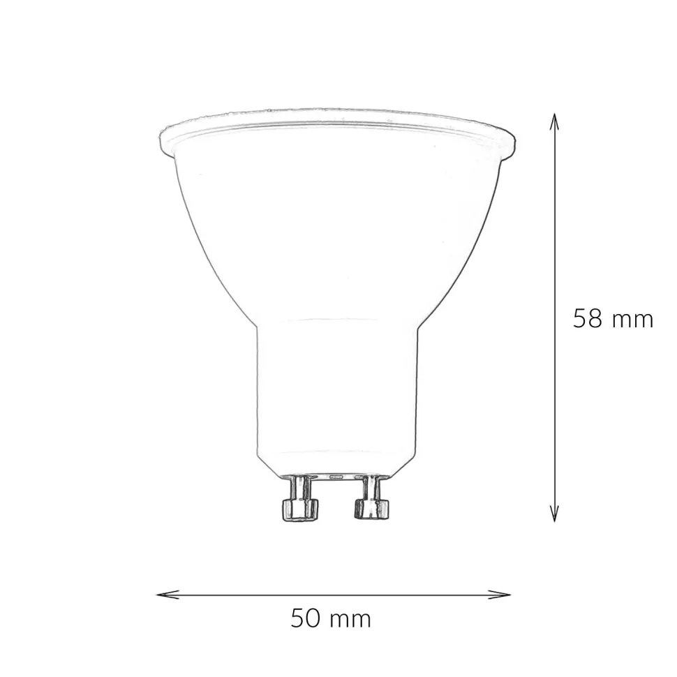 LED Leuchtmittel GU10 Fassung 3 Watt 3000 K 260 lm - LM10048