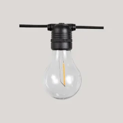 LED Lichterkette außen 2700 K Schwarz IP44 Modern